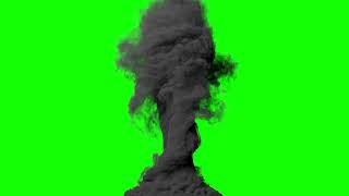[4K] Black Cloud Whirl - Green Screen