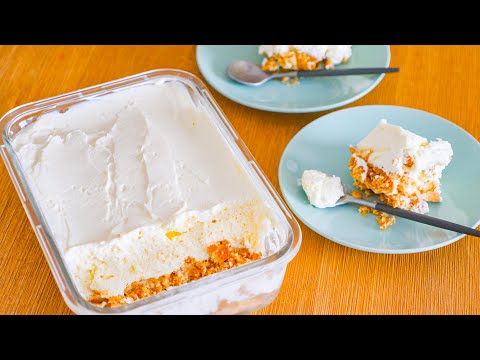 究極のふわふわ食感!ゼラチン不要のスコップレアチーズケーキ