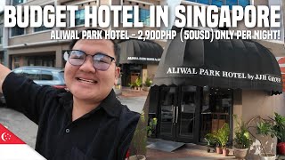SINGAPORE VLOG • Aliwal Park Hotel: Super Budget Hotel in Singapore  | Ivan de Guzman