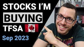 CANADIAN Stocks Im BUYING in My TFSA // Sep 2023 // Portfolio Reveal