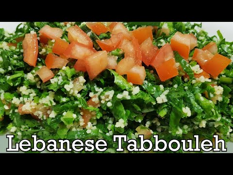 Lebanese Tabbouleh Salad | Tabbouleh Recipe | The Cooking Melody