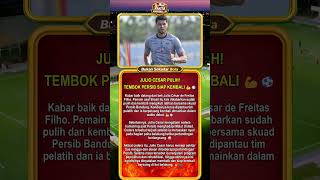 Kabar Baik! Julio Cesar Pulih, Tembok Persib Siap Kembali 💪⚽
