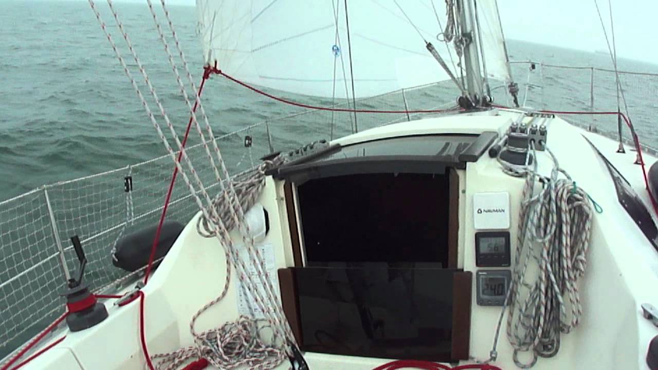 jeanneau rush, cal 9.2, solo in the winter