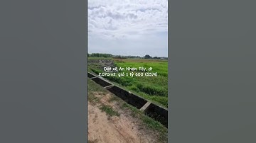 Đất xã An Nhơn Tây, dt 2.070m2, giá 1 tỷ 600 (S574) #đất_củ_chi