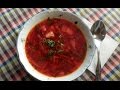 Борщ Постный.Рецепт вкусного-красного борща.Борщ № 2 Постный