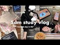 *realistic*5:30am study vlog🐻a study day in my life, locked in on a cold morning, lots of caffeine
