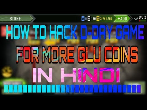 How to hack frontline commando d day game in hindi from glu credits hacking