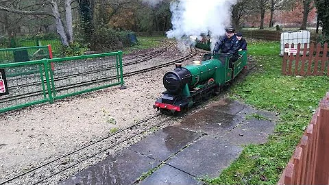 Ernest Henry Upton visiting Watford Miniature Rail...