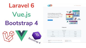 Laravel 6 and Vue.js and Bootstrap 4 WebApp Built from scratch for beginners.