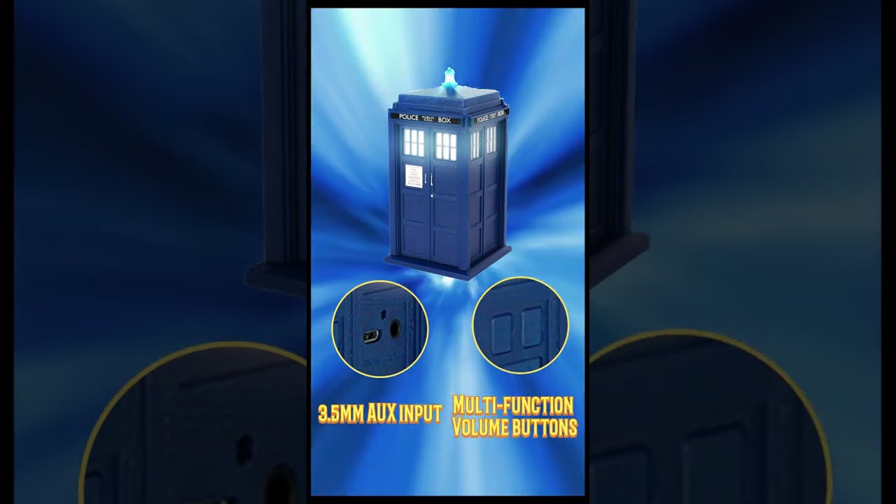 Doctor Who TARDIS Portable Bluetooth® Speaker with LED’s and Sound Effects