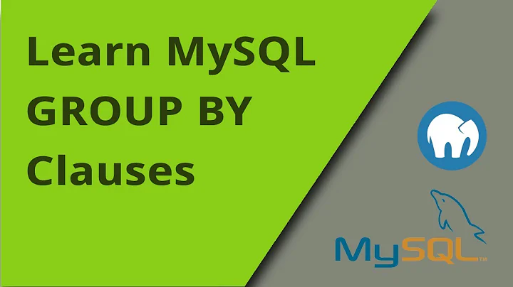 Learning MySQL - GROUP BY