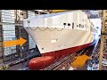 Ship Launch of RoRo ferry LIEKUT at FSG shipyard