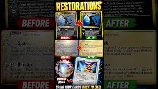 Restoration projects! #umbreon #delcatty #Raichu #cardrestoration