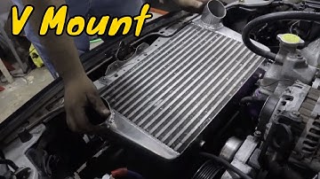 RX7 V Mount radiator Install and A/C removal