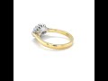18ct Yellow &amp; White Gold “Cloud ” Marquise Shape Diamond Dress Ring.