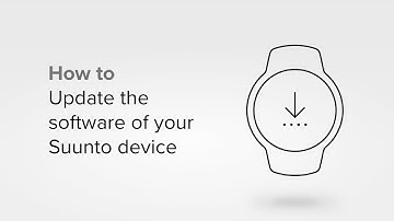 How to update the software of your Suunto device