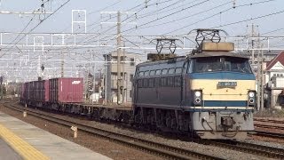JR貨物 EF66-33 貨物列車 (遅れ4084レ EF66 0番台) JR東海道本線 清洲駅