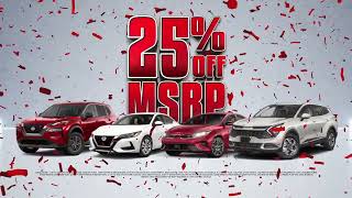 Bob Bell Nissan - FOR THE FIRST TIME EVER, GET UP TO 25% OFF SELECT VEHICLES*!