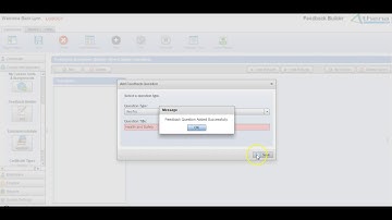 Athena MIS & RAIL - How to Create Feedback Questions using Feedback Builder