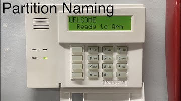 How to Change the Disarm Screen on a Honeywell Vista 20p (Partition Naming)