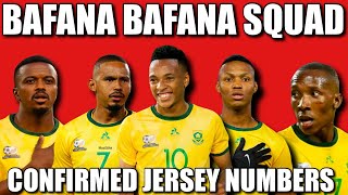 BAFANA BAFANA SQAUD  JERSEY NUMBERS🔥🇿🇦