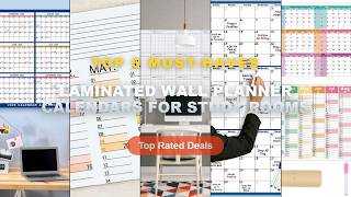 Top 5 Best Laminated Wall Planner Calendars For Study Rooms Must Have - 2026 Dry Erase Wall Calen