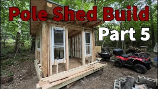 Pole Shed Build Part 5 - Framing the pole shed with milled lumber from the property by North of the Notch 3,819 views 1 year ago 21 minutes