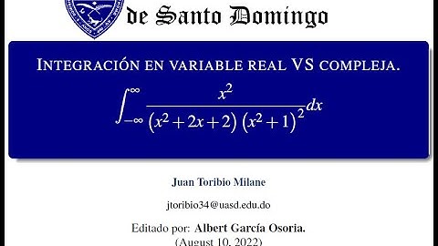 INTEGRACIÓN EN VARIABLE REAL VS COMPLEJA  | Método Matemático.