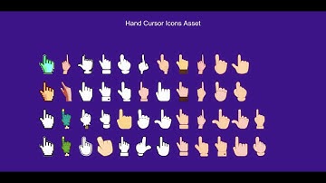 Hand Cursor Icon Pack Asset for Unity