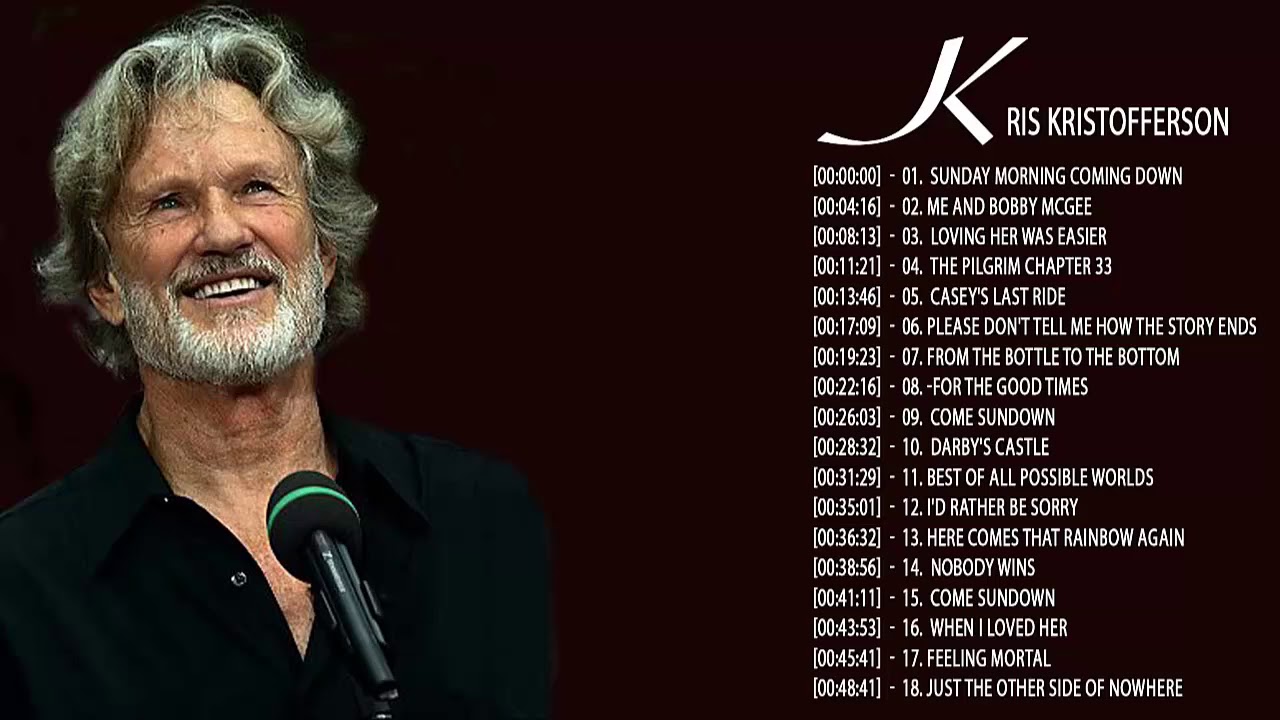 Kris Kristofferson Greatest Hits  Kris Kristofferson Playlist