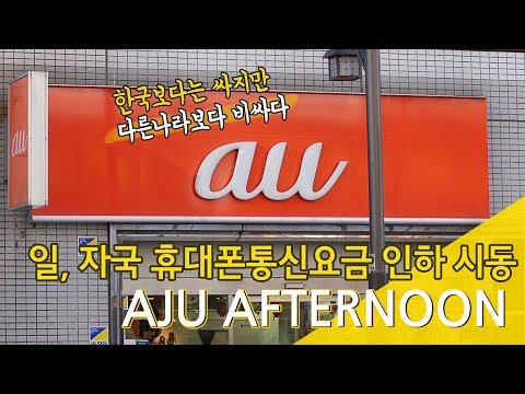 한국보다 싼데... 일본 통신료 인하 시동!