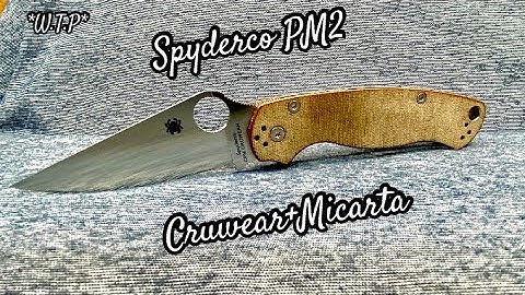 This is the best Spyderco PM2. It’s a PM2…With Cruwear & Micarta!🔥🔥🔥🔥