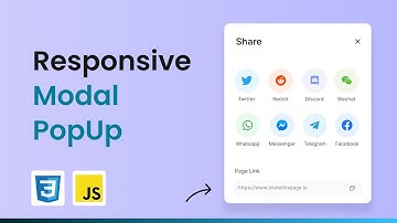 Responsive Modal (popup box) using HTML CSS & JavaScript 🚀