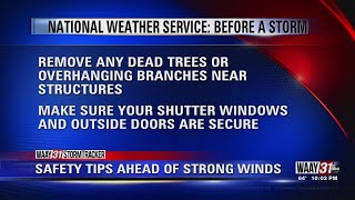 Safety Tips Ahead of Strong Winds