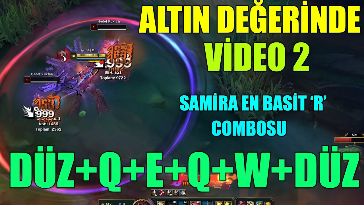 SAMİRA EN BASİT 'R' COMBOSU ÖĞRETİCİ VİDEO #lol #leagueoflegends - YouTube