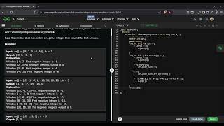 First Negative in Every Window of Size K | GeeksforGeeks GFG Solution in C++ | Sliding Window | DSA
