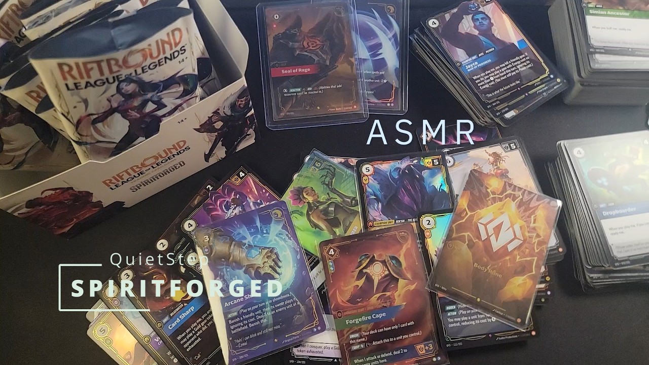ASMR - Spiritforged Box Opening 🌙 | Riftbound TCG | Whispering + Pack Sounds. PART 2