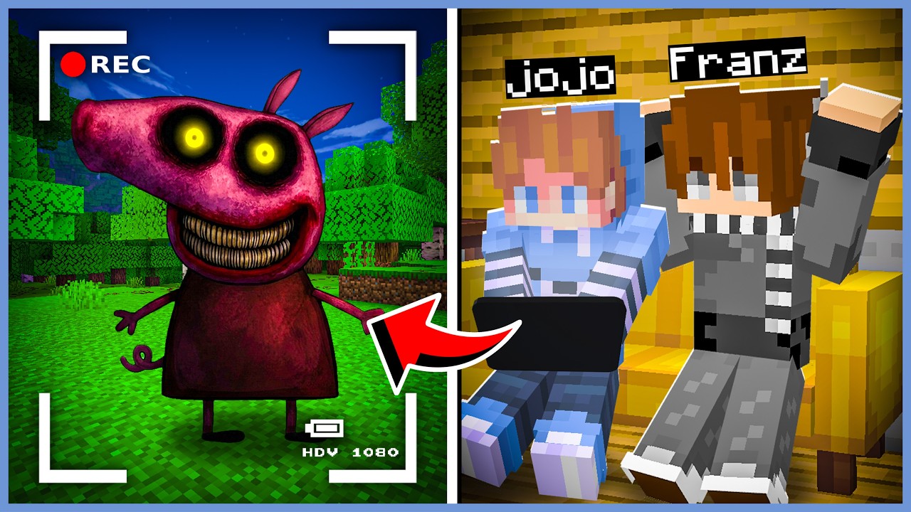 JOJO & FRANZ MELIHAT CCTV PENAMPAKAN MANUSIA BABI MENGERIKAN di MINECRAFT