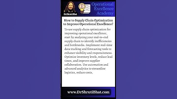 How to Use Supply Chain Optimization to Improve Operational Excellence? | Boost Agility & Efficiency