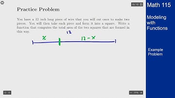 Precalculus - Example Problem - Modeling with Functions
