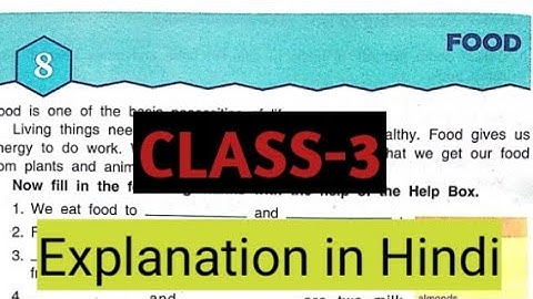Chapter-8 food class -3rd DAV PUBLIC SCHOOL BY GOOD NICE 🎯