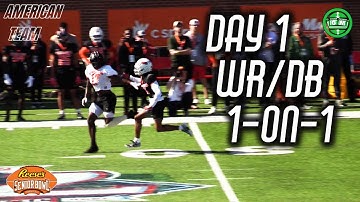 2024 Senior Bowl Coverage: Day 1 - WR-vs-DB - American Team 1 on 1