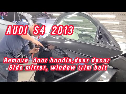 Paano Tanggalin door handle,door panel,side mirror, window trim belt Audi S4 ?How to Remove handle