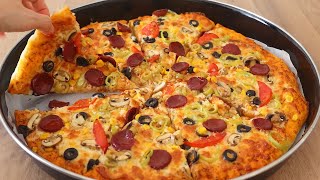 Kids Always Want This😍 MOM PIZZA. Tray Easy Pizza Recipe