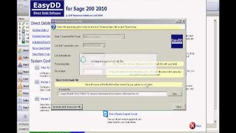 Direct Debit Production Software for Sage 200