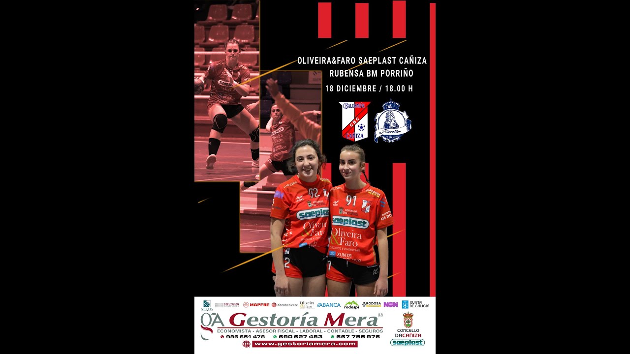 OLIVEIRA&FARO SAEPLAST CAÑIZA - RUBENSA BM PORRIÑO DHPF GRUPO A JORNADA ...