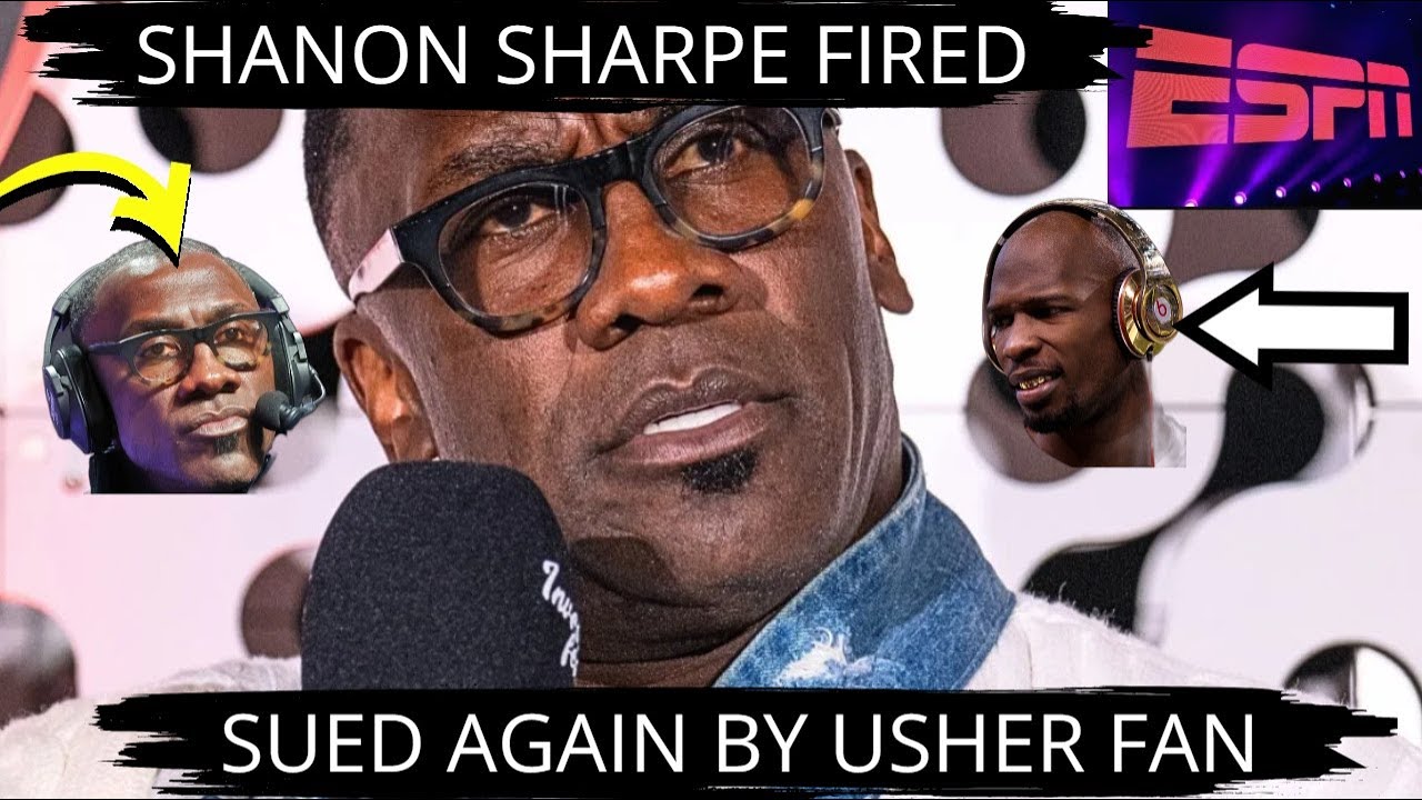SHANNON SHARPE FIRED FROM ESPN AFTER RETIRING ONLY FAN MODEL AND BEING SUED BY USHER FAN!!!!!