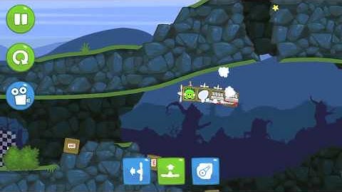 Bad Piggies Flight in the Night Level 4-21 - 3 star walkthrough