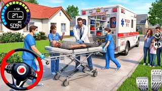 Real Ambulance City Rescue Simulator 3D! 911 US Emergency Ambulance Driving 2026 - Android Gameplay screenshot 4