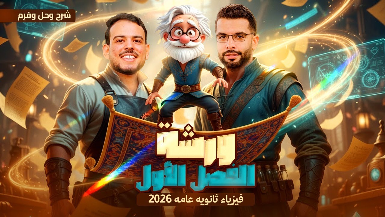 أقوى وأشمل مراجعة على الفصل الأول فيزياء للثانوية العامة والأزهرية 2026🔥من عقدة للعبة 🎮🤩| الشيخ جميل